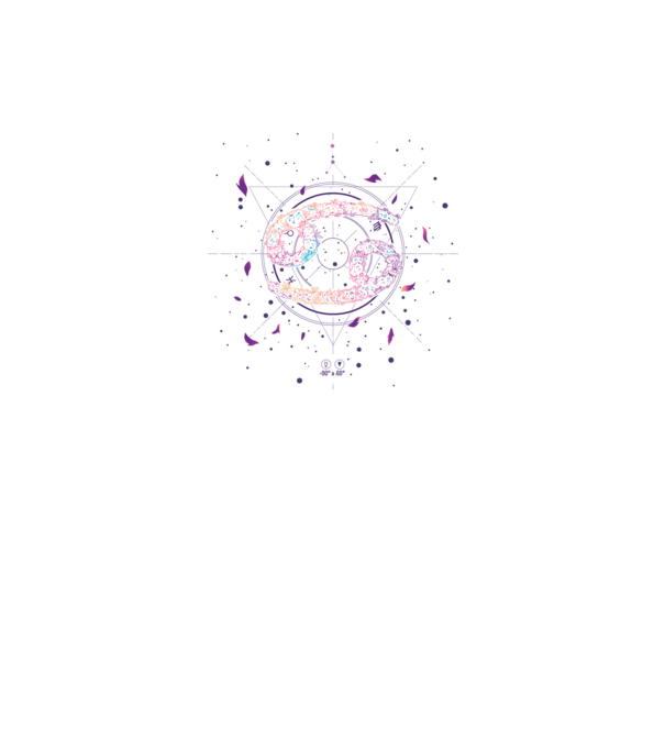 Cancer Zodiac model negru pe tricou