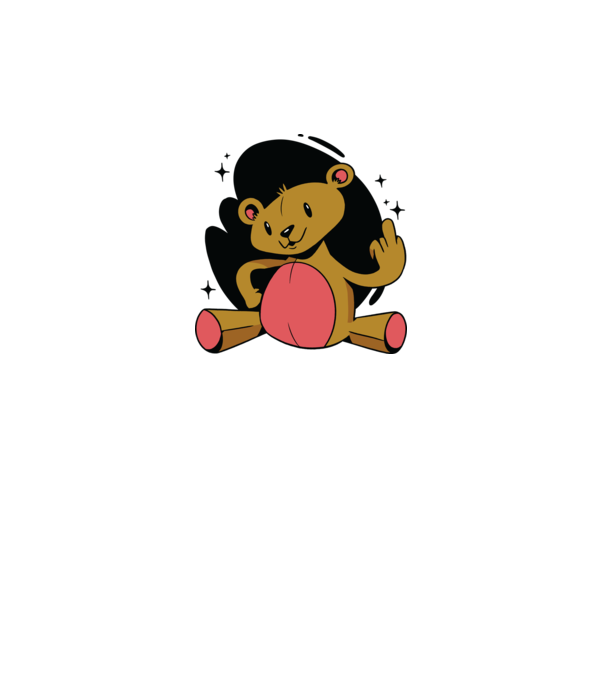 Ursuleț Teddy hain model dusty pink pe tricou