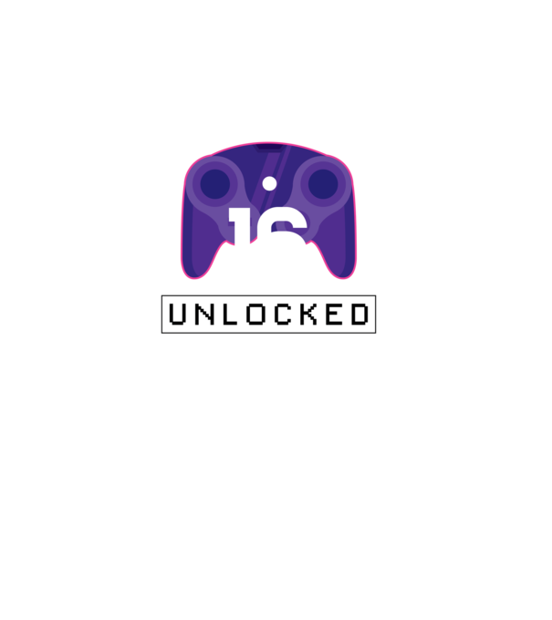 Level 16 Unlocked Gamer Birthday model negru pe tricou
