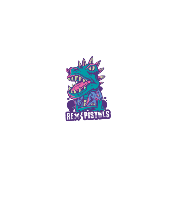 Rex Pistols model negru pe tricou
