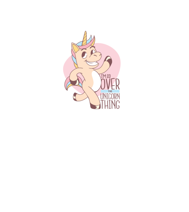 Am trecut de mult peste perioada de Unicorn model roz deschis pe tricou