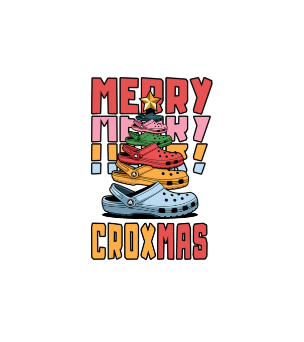 Merry Croxmas  model alb pe tricou