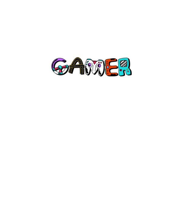 Inscripție Gamer model kaki pe tricou