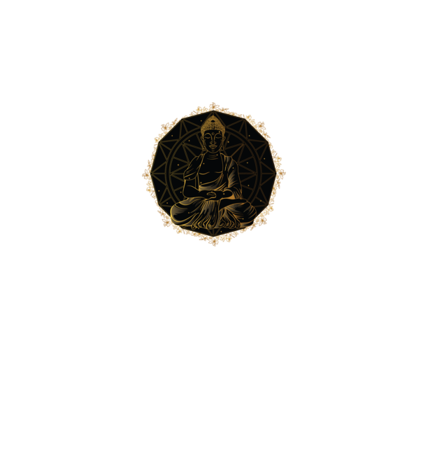 Buddha Mandala model negru pe tricou
