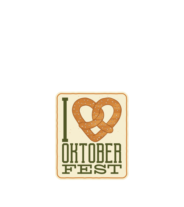 I Love Oktoberfest model negru pe tricou