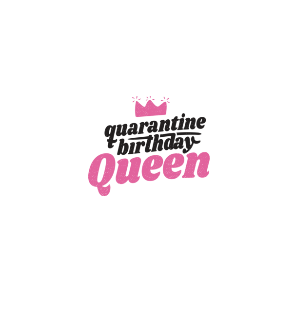 quarantine Queen model gri pe tricou