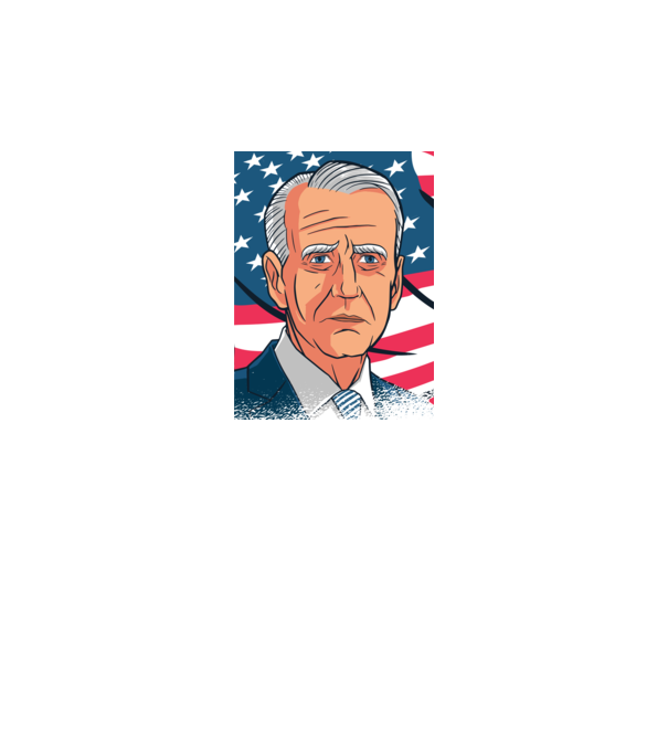 Joe Biden USA model negru pe tricou