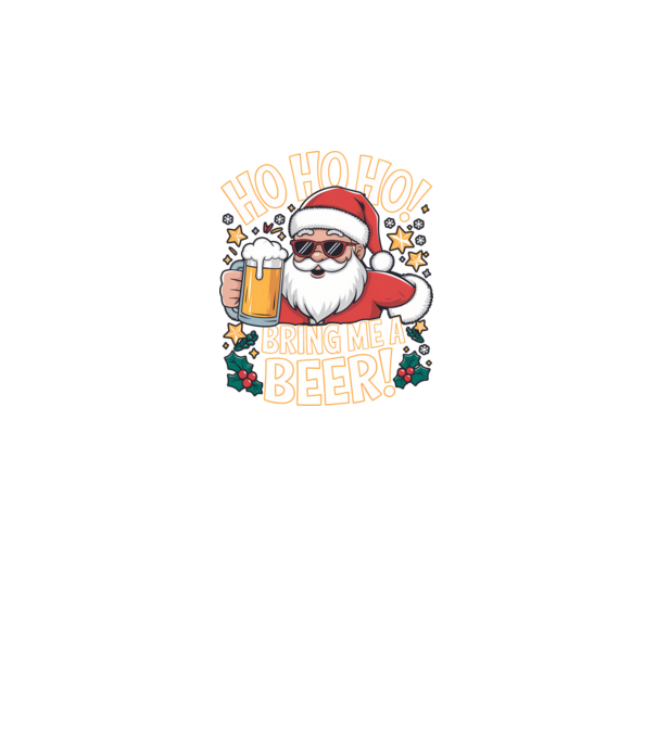HO HO HO bring me a BEER santa Negru model negru pe tricou