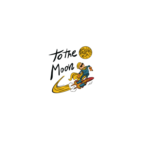To the Moon Bitcoin model negru pe tricou