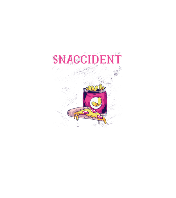 Snaccident model negru pe tricou