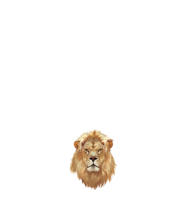 lion head paint model negru pe tricou