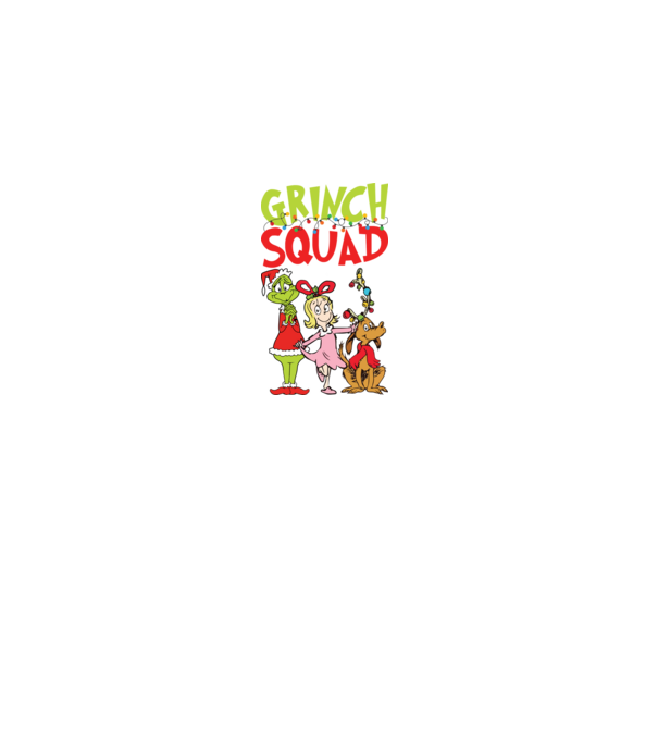 Grinch Squad model negru pe tricou