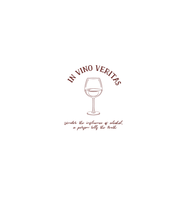 In Vino Veritas - Adevărul este în vin model alb/roșu pe tricou