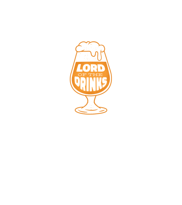 Lord of the Drinks Bere model negru pe tricou