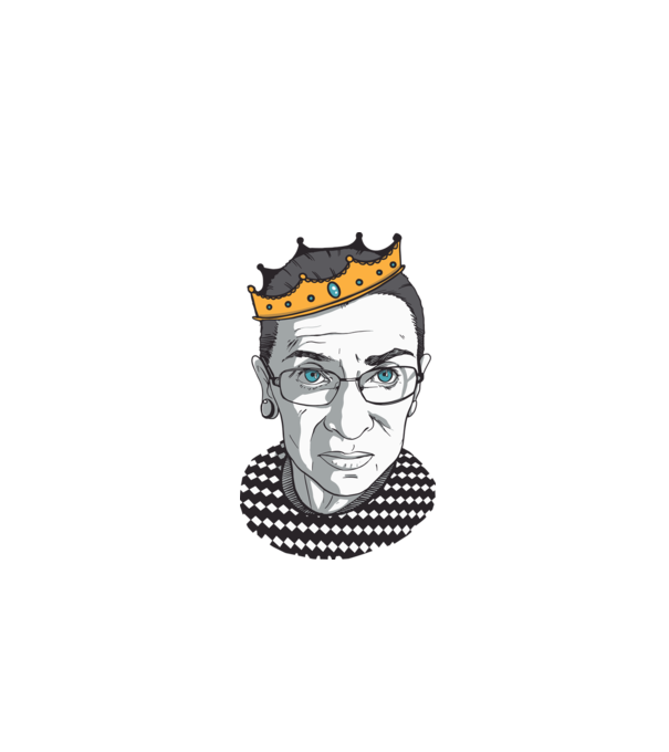 Ruth Bader Ginsburg model gri pe tricou