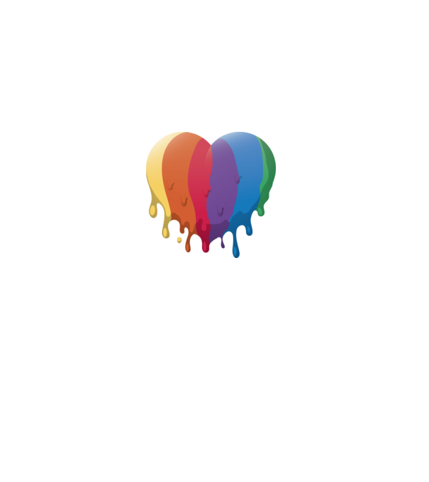 LGBTQ Inimă model gri pe tricou