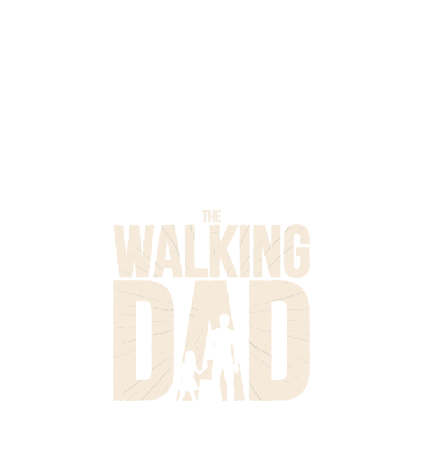 The Walking Dad model negru pe tricou