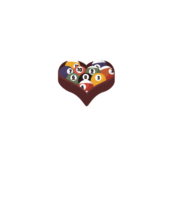 I break hearts - Biliard model albastru închis pe tricou