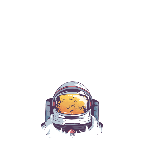 Astronaut Smoker model negru pe tricou