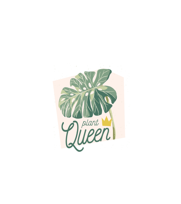 Plant Queen model gri pe tricou