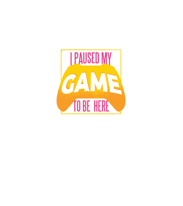 I paused my game to be here tricou amuzant Gamer model negru pe tricou