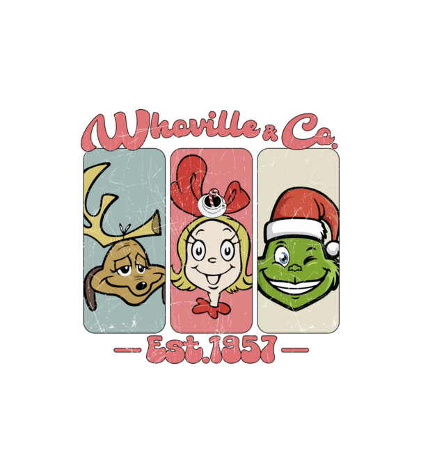 Whoville & Co - Grinch model nisipiu pe tricou