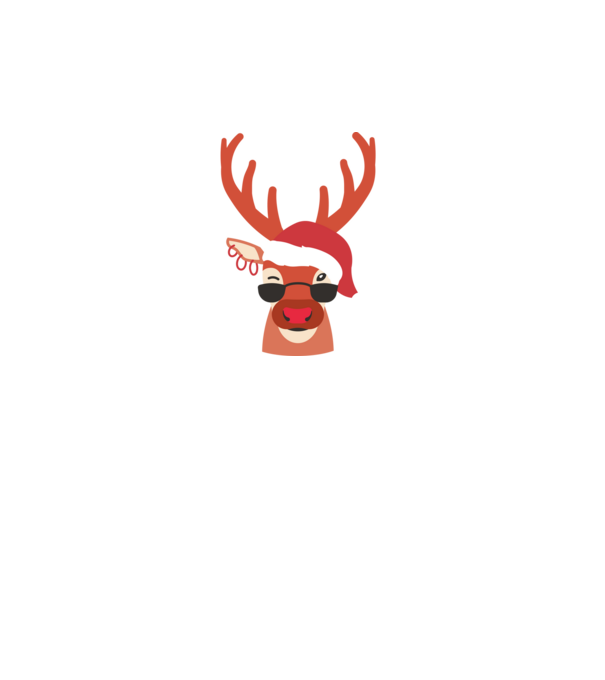 Cool Reindeer Rudolph model turcoaz pe tricou