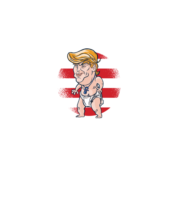 Trump Baby tricou amuzant model albastru regal pe tricou