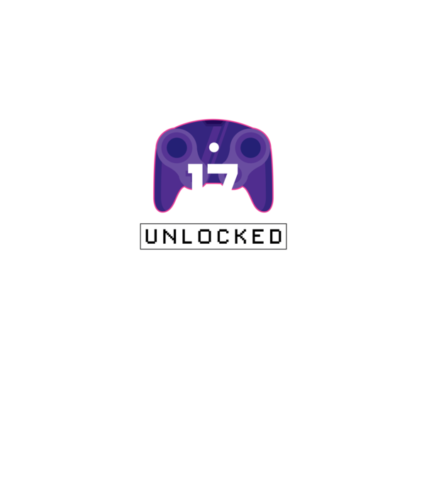 Level 17 Unlocked Gamer Birthday model negru pe tricou