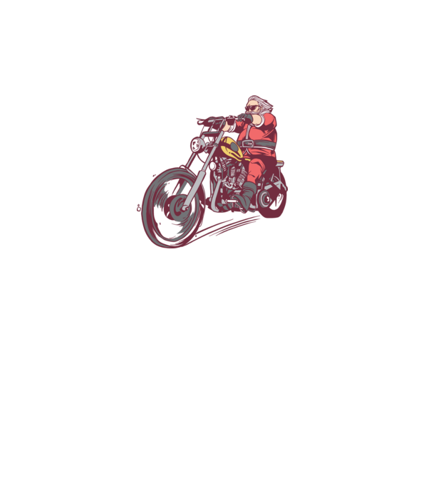 Moș Crăciun motociclist model roz pe tricou