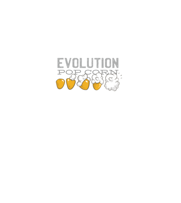 Evoluție Popcorn model negru pe tricou