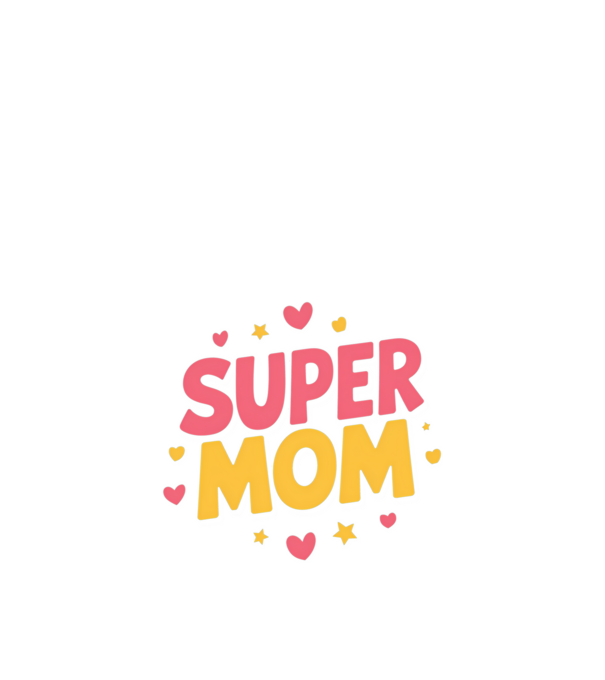 Super Mom Negru model negru pe tricou