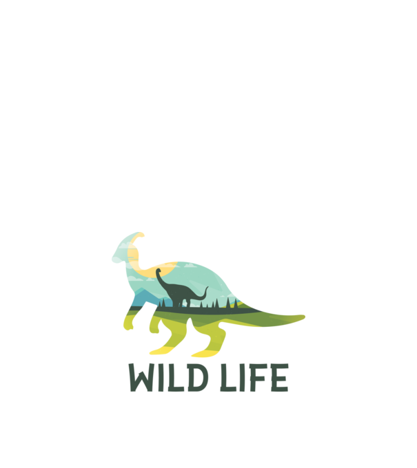 Dinosaur model negru pe tricou