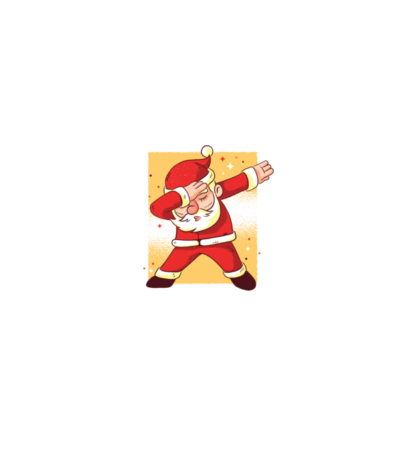 Santa DAB Moș Crăciun model alb/roșu pe tricou