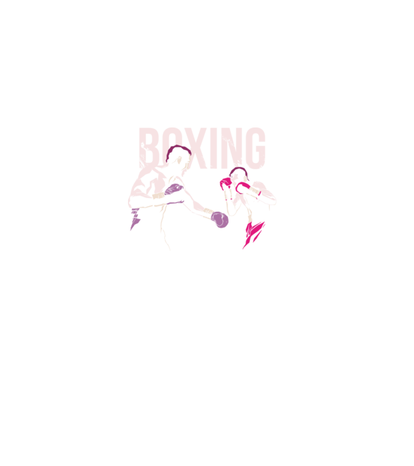 Boxing model negru pe tricou