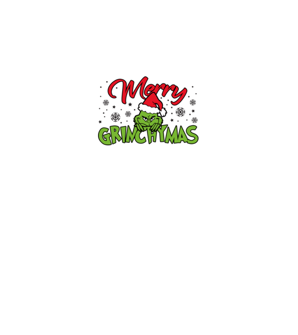 Merry Grinchymas - Grinch model verde închis pe tricou