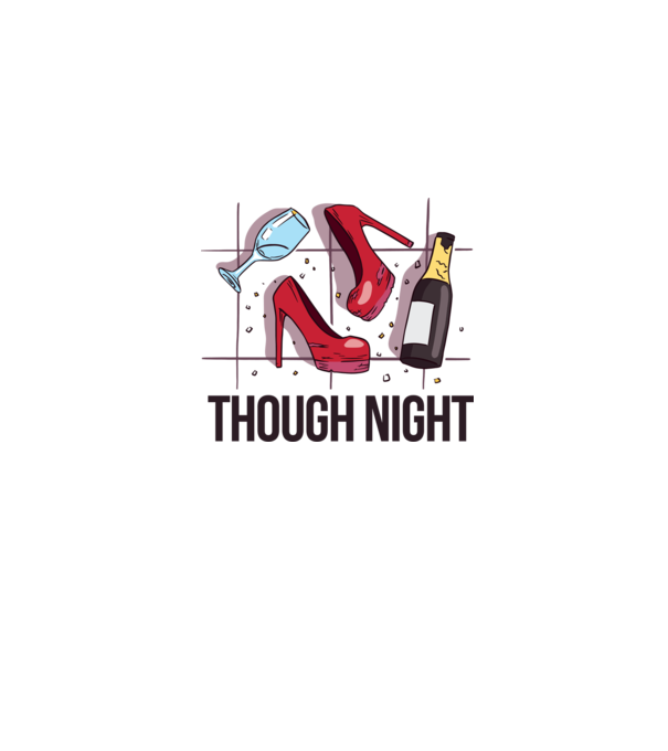 Though Night - seară grea model gri pe tricou