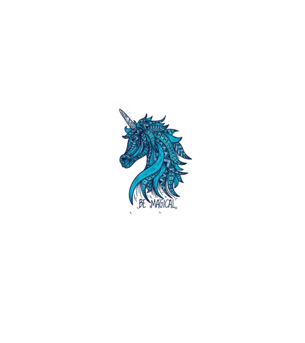 Unicorn magic model alb pe tricou