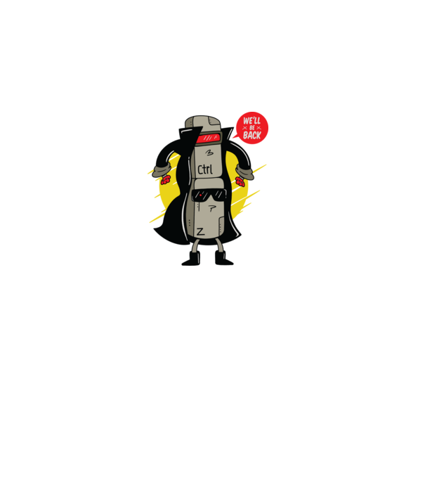 Ctrl Z Terminator Parodie model gri pe tricou