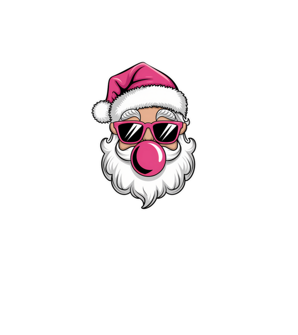 Bubble gum Santa 2 model negru pe tricou