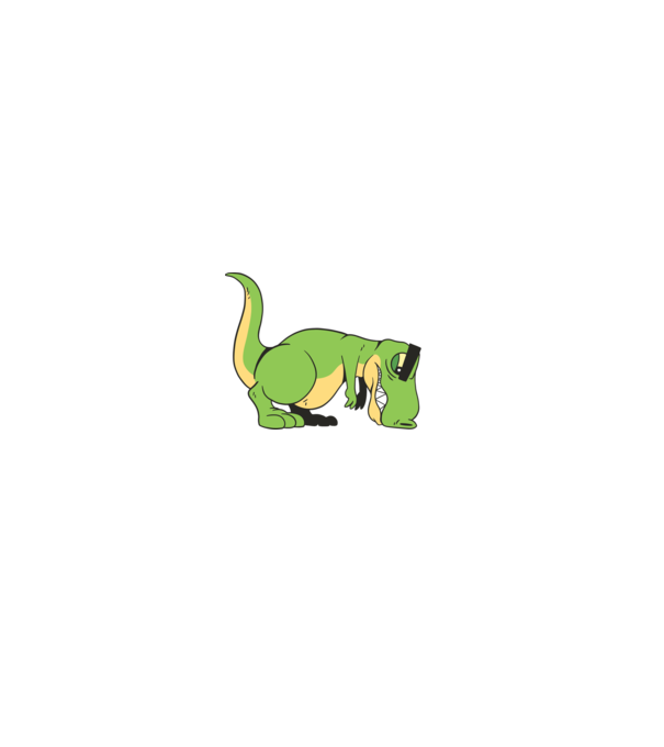 T-rex Push-up model negru pe tricou