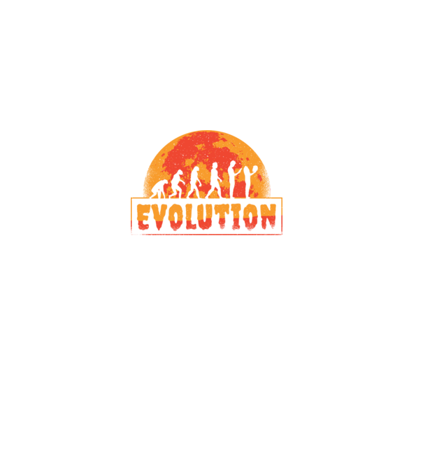 Evoluție Horror model negru pe tricou