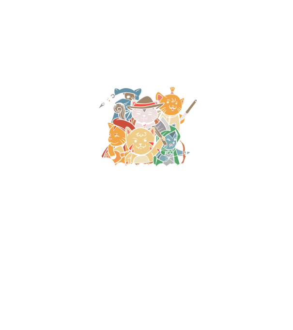Dungeons and Cats - Joc de rol cu pisici model albastru jeanși pe tricou