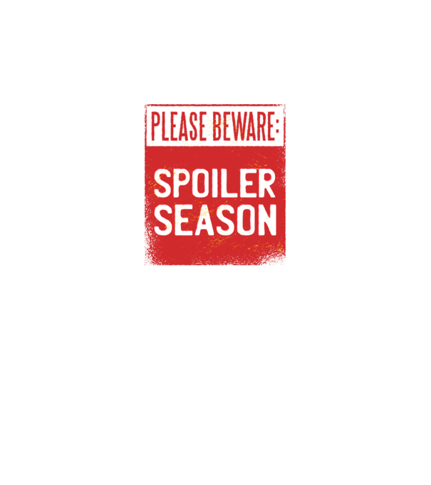 Atenție! Pericol de spoiler model alb pe tricou