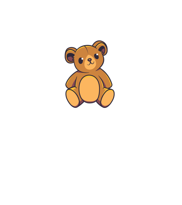 Ursuleț Teddy model alb pe tricou