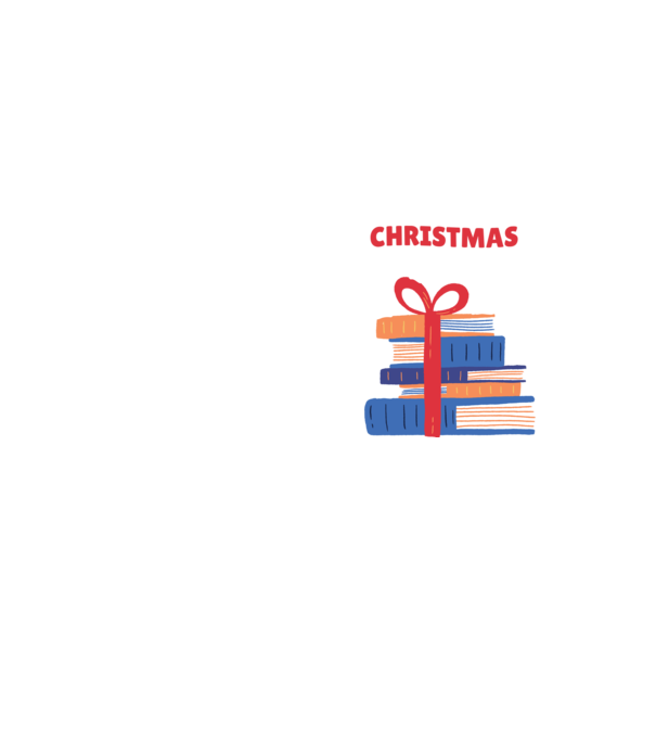 All I want for Christmas is Books tricou cu cărți model galben neon pe tricou
