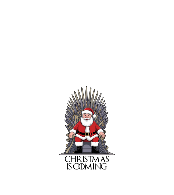 Christmas is Coming Alb model alb pe tricou