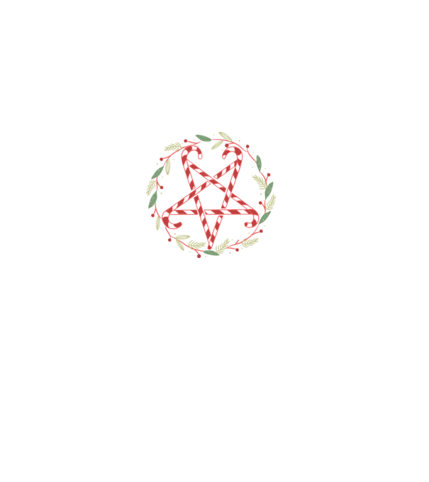 Pentagrama de Crăciun model gri pe tricou