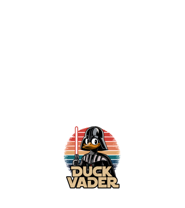Duck Vader model albastru închis pe tricou
