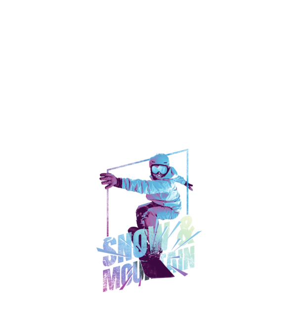 All I need is Snowboard model negru pe tricou